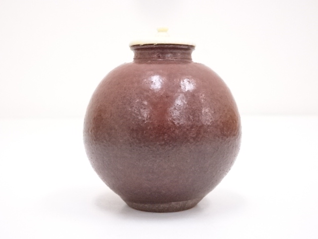 笹田有祥　模白玉文琳茶入　茶道具 笹田有祥 模白玉文琳茶入 茶道具